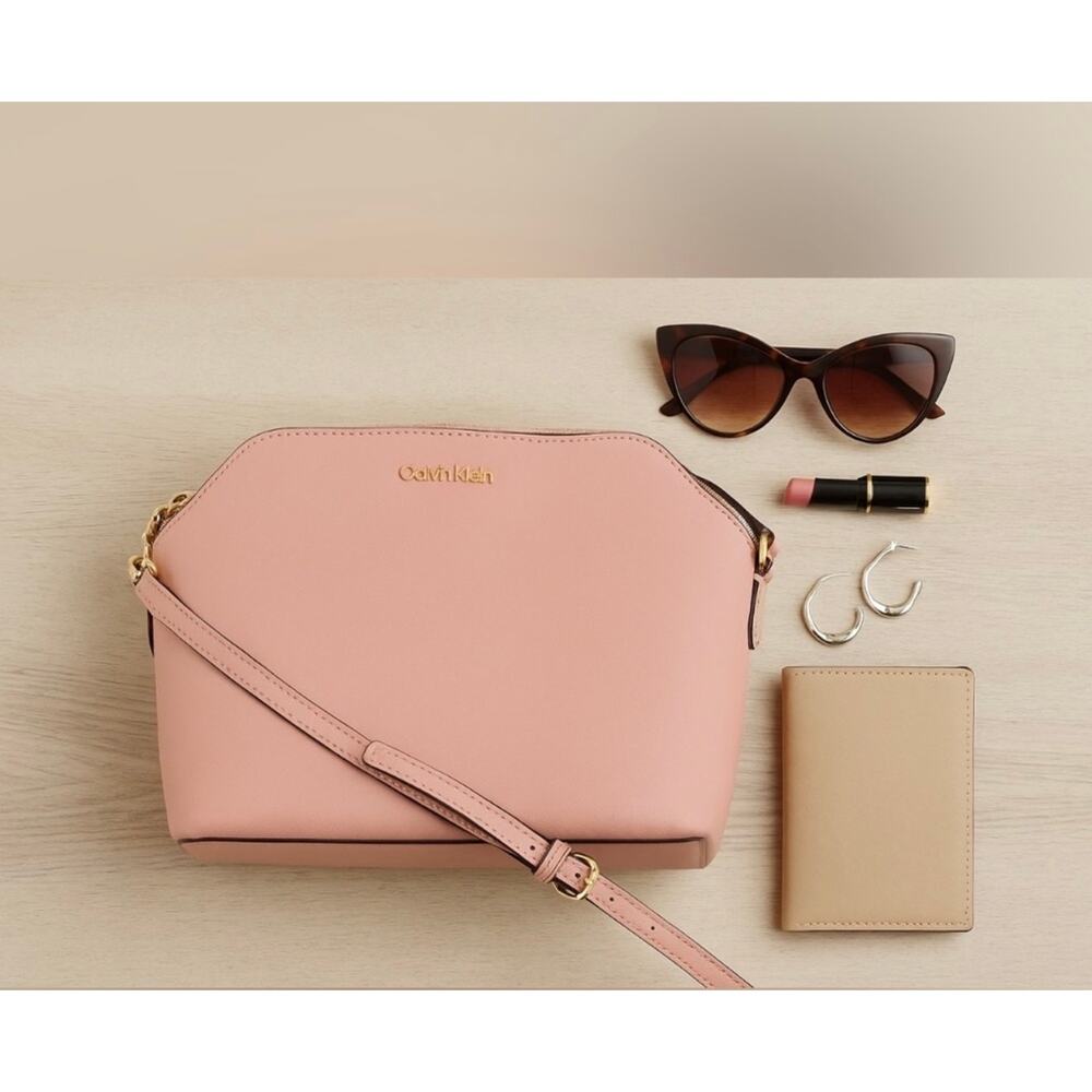Calvin Klein Pink Geometric Crossbody Bag